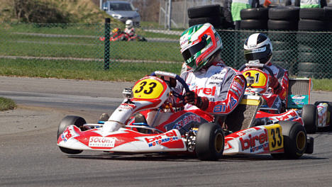 Storebror, Bo Sørensen, var også med fremme i KF2-klassen på Oschersleben.
